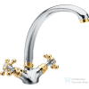 Sapho ANTEA Mosogató csaptelep, mag. 26,5 cm, króm/arany 3112