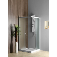 Sapho AQUALINE ALAIN szögletes zuhanykabin, 80x80cm, BRICK üveg (BTQ800) kád, zuhanykabin
