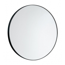 Sapho AQUALINE kerek tükör, akasztó nélkül, 60cm, matt fekete bútor