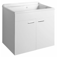 Sapho AQUALINE mosdótartó szekrény műanyag mosogatótálcával, 80x50cm (PI8050-1) szaniter