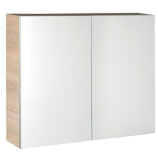  Sapho AQUALINE VEGA tükrösszekrény, 80x70x18cm, platinatölgy (VG880) fürdőszoba bútor