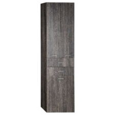  Sapho AQUALINE ZOJA állószekrény fiókkal, szennyeskosárral, 50x184x2cm, mali wenge (51294) fürdőszoba bútor