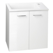  Sapho AQUALINE ZOJA Mosdótartó szekrény, 49x50x24,6cm, két ajtós (51047A) fürdőszoba bútor