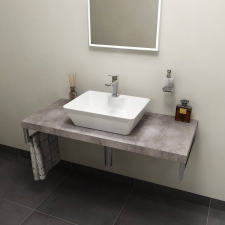 Sapho AVICE pult, 100x50cm, cement szürke (AV107) fürdőszoba bútor