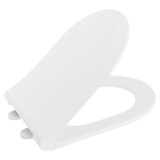 Sapho AVVA SLIM WC-ülőke, soft close, króm/fehér (100787) takarító és háztartási eszköz