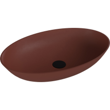 Sapho BANERA OVAL öntöttmárvány mosdó. 60x40cm. matt barna szaniter