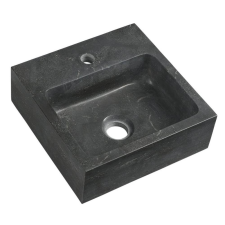 Sapho BLOK kőmosdó, 30x10x30cm, fekete antracit (2401-29) fürdőszoba kiegészítő