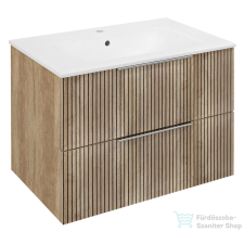 Sapho CIRASA Mosdótartó szekrény, 2 fiókkal, 69,8x52x46cm, Strip/Alabama tölgy (CR701-2322) fürdőszoba bútor