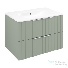 Sapho CIRASA Mosdótartó szekrény, 2 fiókkal, 69,8x52x46cm, verde strip (CR701-4444S) fürdőszoba bútor