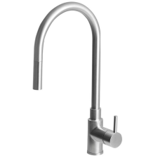 Sapho DUNA Mosogató-csaptelepep kihúzható zuhanyfejjel, inox (DU015) csaptelep