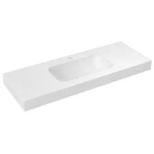 Sapho EMICO Rockstone mosdó, 130x50cm, matt fehér fürdőkellék