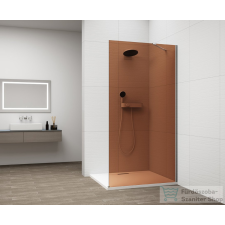 Sapho ESCA CHROME Walk-in zuhanyfal, falra szerelhető, barna üveg, 800mm (ES1580-01) kád, zuhanykabin