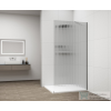 Sapho ESCA CHROME Walk-in zuhanyfal, falra szerelhető, flutes üveg, 1300 mm (ES1313-01)