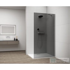 Sapho ESCA CHROME Walk-in zuhanyfal, falra szerelhető, füst üveg, 900mm (ES1290-01) kád, zuhanykabin