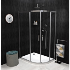  Sapho GELCO SIGMA SIMPLY íves zuhanykabin, 1000x800mm, R550, transzparent üveg (GS1080) kád, zuhanykabin