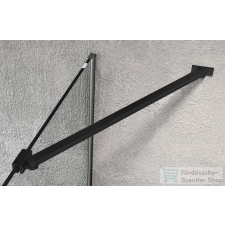 Sapho GELCO VARIO Walk-In sarok merevítő, 650mm, fekete (GX2014) kád, zuhanykabin