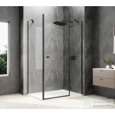 Sapho GLOBE BLACK nyílóajtó oldalfallal,1000x1000mm, jobbos, transzparent üveg (GB1010-3415RB) kád, zuhanykabin