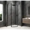 Sapho GLOBE GUN METAL íves zuhanykabin 900x800 mm, jobbos, transzparent üveg (GB2980RGM)