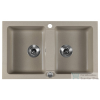 Sapho Gránit mosogató, duplamedencés, 78x47,5cm, beige (GR2222)