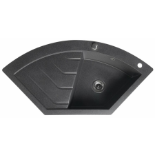 Sapho Gránit mosogató, egymedencés, 114x57,5cm, fekete (GR1934) mosogatótálca