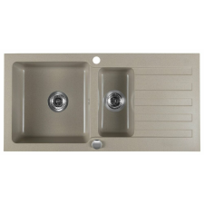 Sapho Gránit mosogató, gyümölcsmosóval, 96x48cm, beige (GR1332) mosogatótálca