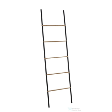 Sapho KENTA törölközőtartó, 450x1610x21mm, fekete/bambusz (303141) fürdőszoba kiegészítő