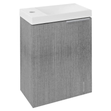 Sapho LATUS X mosdótartó szekrény, 39,4x50x22cm, ezüst tölgy fürdőkellék