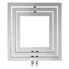  Sapho MONOPOLI fürdőszobai radiátor, 600x600mm, 312W, struktúrált ezüst (PO606SS) fűtőtest, radiátor