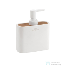 Sapho NINFEA álló szappanadagoló, fehér/bambusz (138002) fürdőszoba kiegészítő