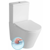 Sapho PACO RIMLESS kombi WC alsó/hátsó kifolyású, tartállyal, ülőke nélkül (PC1012WR)
