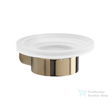 Sapho PIRENEI szappantartó, arany/tejüveg (PI1187) fürdőszoba kiegészítő