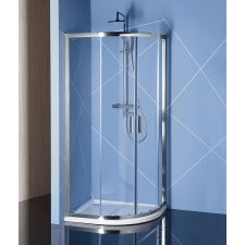 Sapho POLYSAN EASY LINE íves zuhanykabin, 120x80cm transzparent üveg kád, zuhanykabin