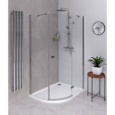 Sapho POLYSAN FORTIS LINE íves zuhanykabin, jobbos, 100x90cm (FL5090R) kád, zuhanykabin