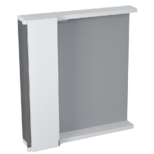  Sapho PULSE tükrösszekrény, LED világítással, balos, 75x80x17cm, fehér/antracit (PU077-3034) fürdőszoba bútor