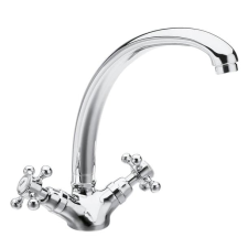 Sapho REITANO ANTEA kétkaros mosogató-csaptelep, króm csaptelep