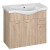 Sapho Sapho AQUALINE KERAMIA FRESH mosdótartó szekrény, 74,5x74x34,5cm, platina tölgy (50083)