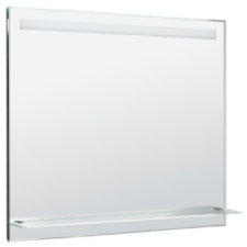 Sapho Sapho AQUALINE LED tükör világítással, üveg polc, billenő kapcsoló, 100x80cm (ATH55) bútor