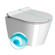 Sapho Sapho GSI KUBE X SWIRLFLUSH fali WC, ExtraGlase, 46x35cm (941811) szaniter