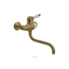 Sapho SAPHO KIRKÉ fali csaptelep, fehér kerámia karral, bronz (KI15BB)- csaptelep