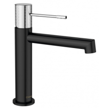 Sapho SOLARIS mosdócsaptelep lefolyó nélkül, fekete/króm (WD002BC) csaptelep