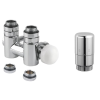 Sapho TWIN COMBI csatlakozó készlet radiátorhoz, króm (CP5010)