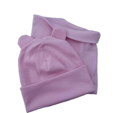  Sapka-sál szett mályva 49-50 cm gyerek sapka