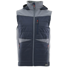 Sara Comfort Plus Bélelt Téli Mellény Fekete/Szürke - 3XL