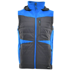 Sara Comfort Plus Bélelt Téli Mellény Sötétszürke/Égkék - M