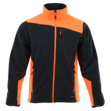 Sara Comfort Plus Polár Pulóver Fekete/Narancssárga - XL munkaruha