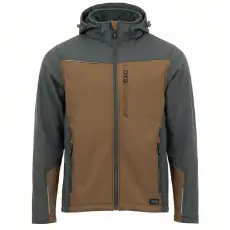 Sara Comfort Plus Softshell Kabát Barna/Sötétszürke - 2XL