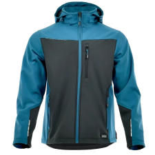 Sara Comfort Plus Softshell Kabát Fekete/Kék - 3XL munkaruha
