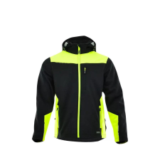Sara Comfort Plus softshell kabát fekete - sárga munkaruha