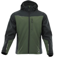 Sara Comfort Plus Softshell Kabát Zöld/Fekete - M