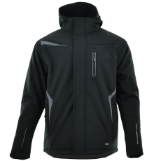 Sara Comfort Winter Bélelt Softshell Munkás kabát Fekete/Szürke - 3XL